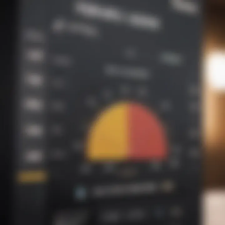 Graph showing the correlation between credit scores and mortgage rates