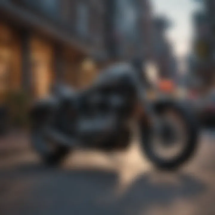 Representation of various motorcycle financing options available