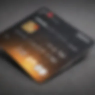 A close-up of a credit card emphasizing 0% APR benefits