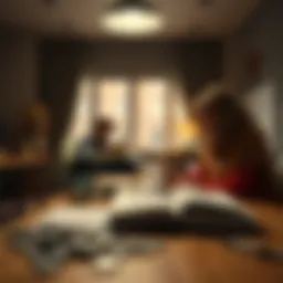 Illustration depicting financial planning for education