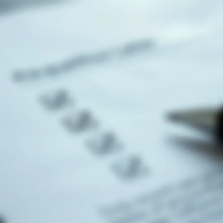 Key Components of a Prequalification Letter Close-up of a financial document with checkmarks