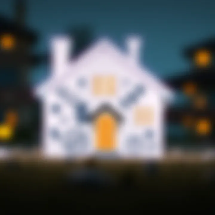 Impact of Prequalification on Mortgage Decisions Illustration of a house with financial symbols