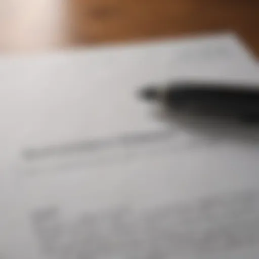 A close-up of a debt validation letter on a desk with a pen