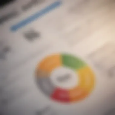 A close-up view of a credit report with key indicators highlighted