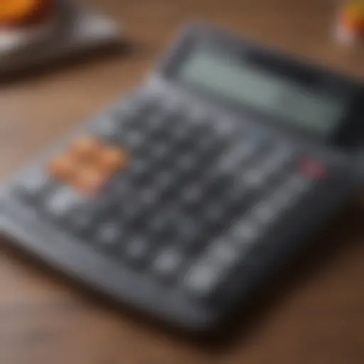 A detailed overview of a student refinance calculator on a digital device