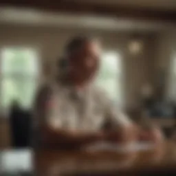 Veteran reviewing home financing options